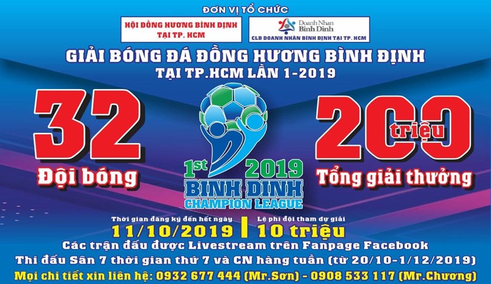 Bóng đá Quy Nhơn để tham giải Hội ĐH Bình Định tại TP.HCM.