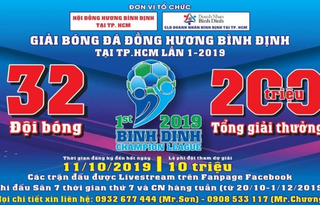 Bóng đá Quy Nhơn để tham giải Hội ĐH Bình Định tại TP.HCM.